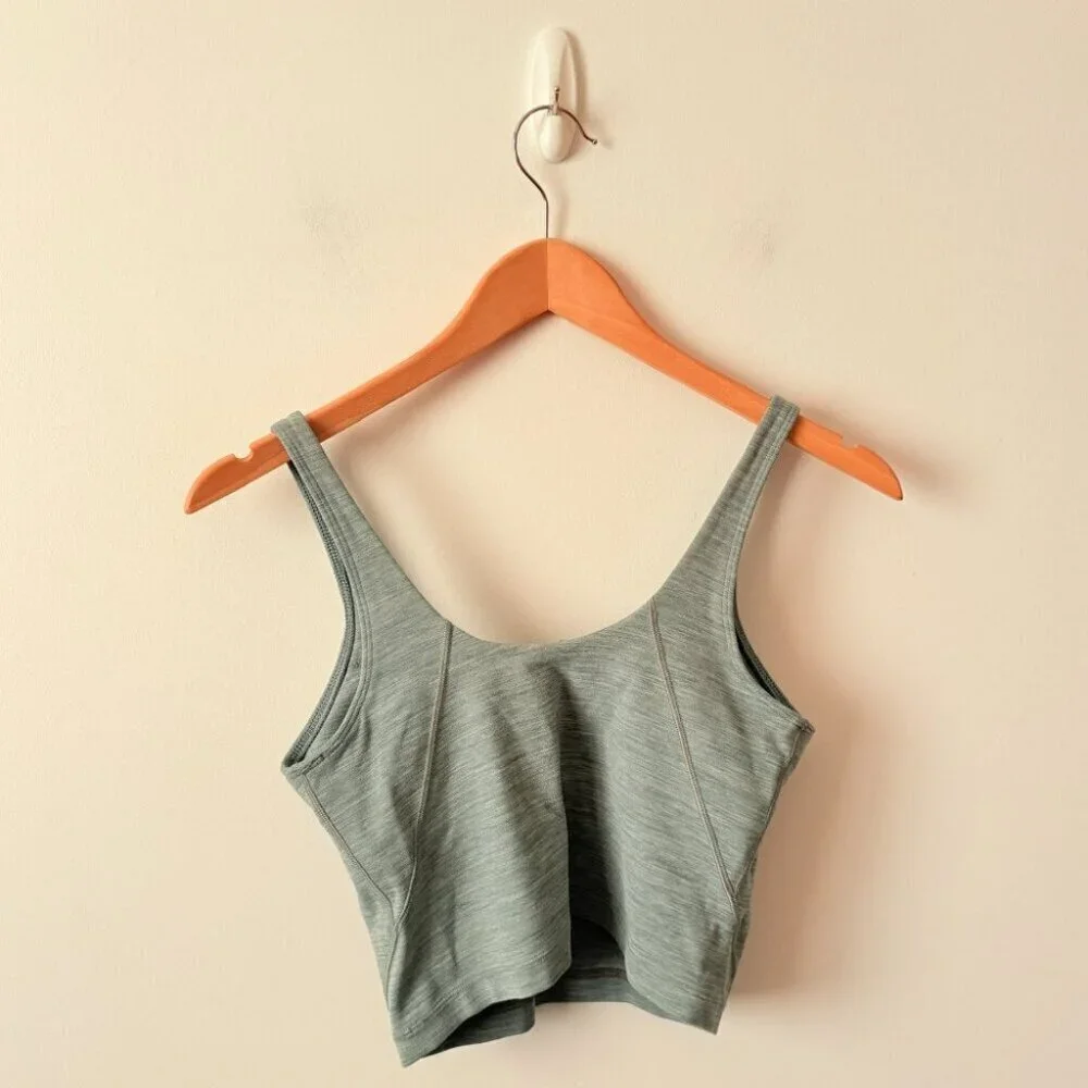 Lululemon Align Tank Top Heathered Tidewater Teal Size 6